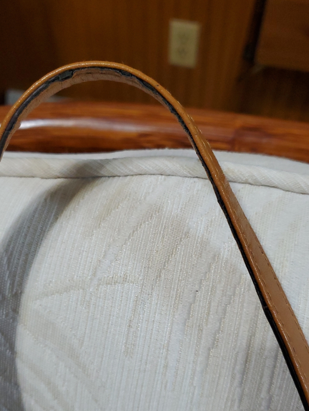 MCM Cognac Visetos Logo Tote Bag - Picture 7 of 14